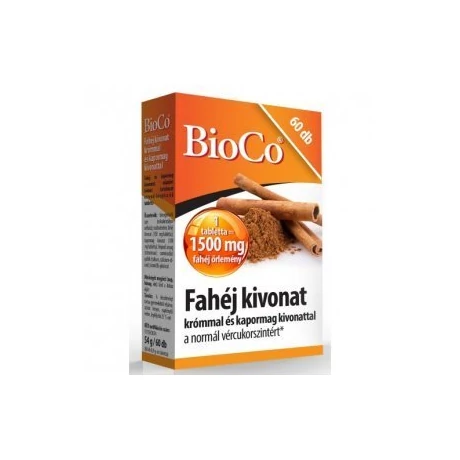 BioCo Fahéj kivonat tabletta 60x