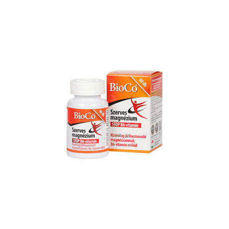 BioCo Szerves Magnézium STOP B6-vitamin tabletta 60x