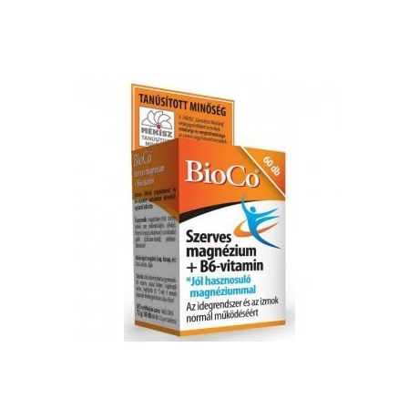 BioCo Szerves Magnézium+B6 tabletta 60x