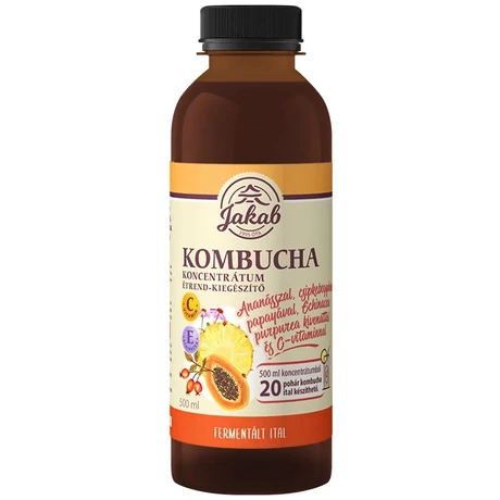 Kombucha koncentrátum Echinacea purpurea kivonattal és C-vitaminnal 0.5 l