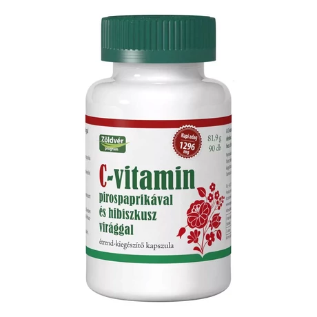 C-vitamin pirospaprikával és hibiszkusz virággal kapszula 90db