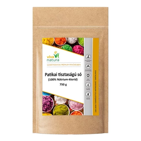 Patikai tisztaságú só 750 g