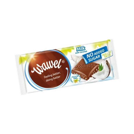 Wawel kókuszos tejcsokoládé hozzáadott cukor nélkül100g