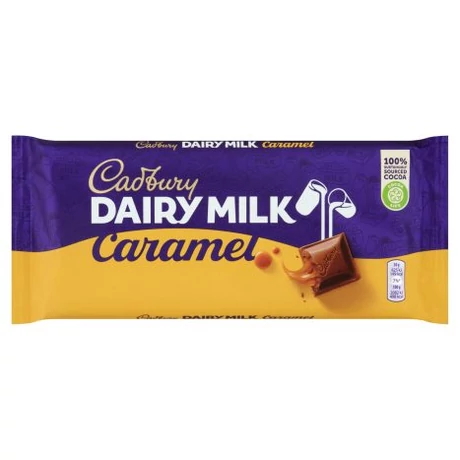 Cadbury Táblás  Tejcsok. Karamellás 180 g