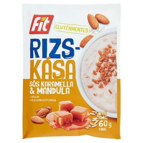 Fit Rizskása Sós karamella&mandula 60g