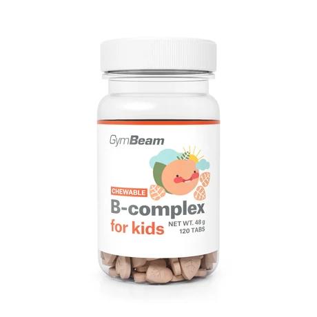 GymBeam B-komplex rágótabletta gyerekeknek 120tbl