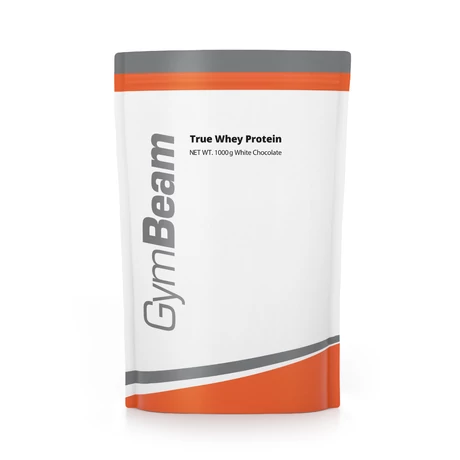 GymBeam True Whey fehérje 1000g white chocolate