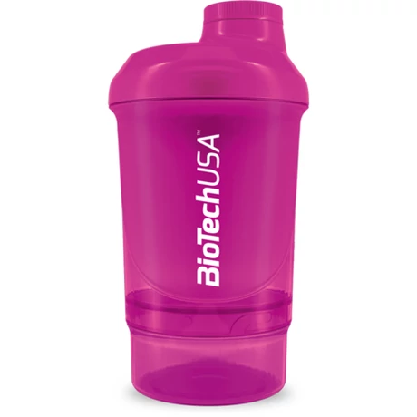 BioTechUSA Keverőpalack Biotech Wave+ Nano 300 ml (+150 ml) magenta