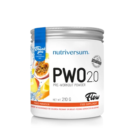 Nutriversum Flow PWO 2.0 210g mangó-maracuja