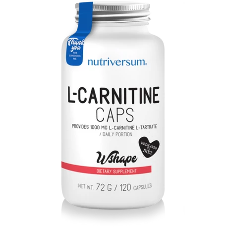 Nutriversum WSHAPE L-carnitine kapszula 120 db