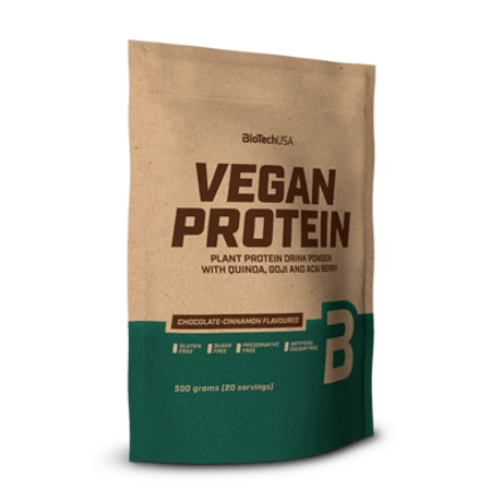 BioTechUSA Vegan Protein, fehérje vegánoknak 500g vaníliás sütemény