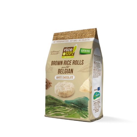 Rice up puffasztott rizs korongok FEHÉRCSOKIS 50g