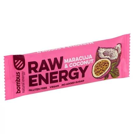 Bombus Raw Bar szelet 50g Maracuja-kókusz