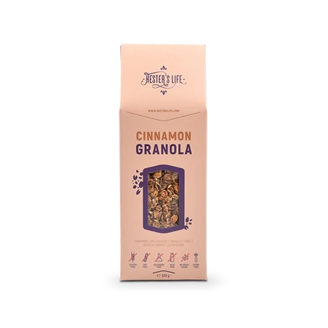 Hester's Life Cinnamon Granola- fahéjas 320g