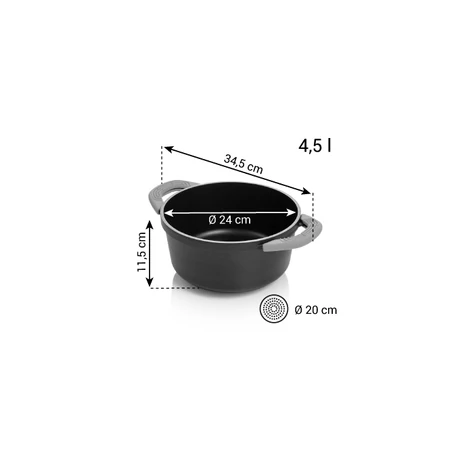 Tescoma 
 SmartCLICK Lábas ø 24 cm, 4.5 l