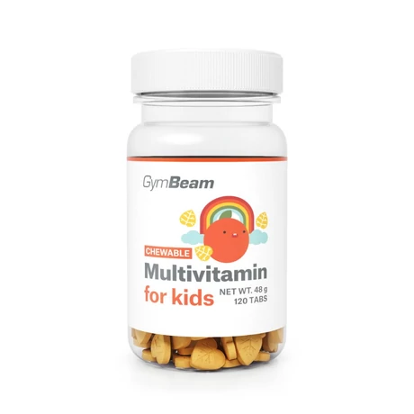 Gymbeam multivitamin rágótabletta gyerekeknek 120tabl - narancs