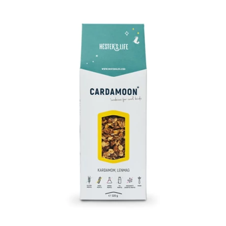 Hester's Life Cardamoon Granola-kardamom, lenmag 320g