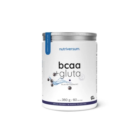 Nutriversum Flow BCAA+Glutamine 360g - fekete ribizli