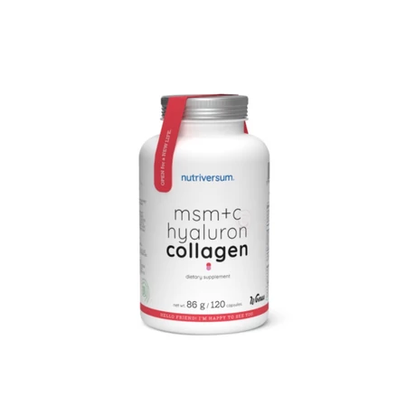 Nutriversum WSHAPE MSM+C Hyaluron Collagen 120 kapszula