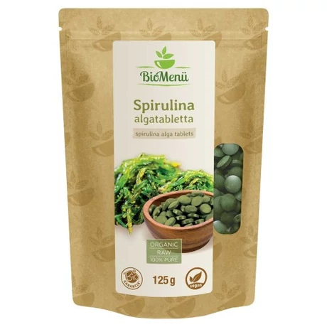 BioMenü Spirulina algatabletta 125g