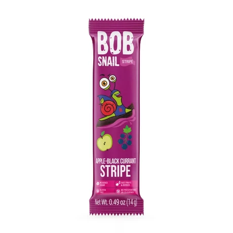 BOB SNAIL gyümölcsszelet 14g alma-feketeribizli
