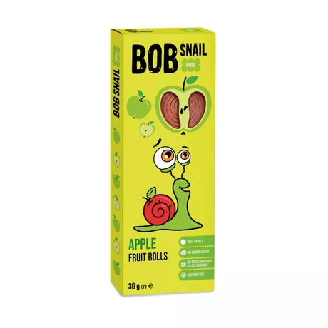 BOB SNAIL gyümölcstekercs 30g alma-meggy