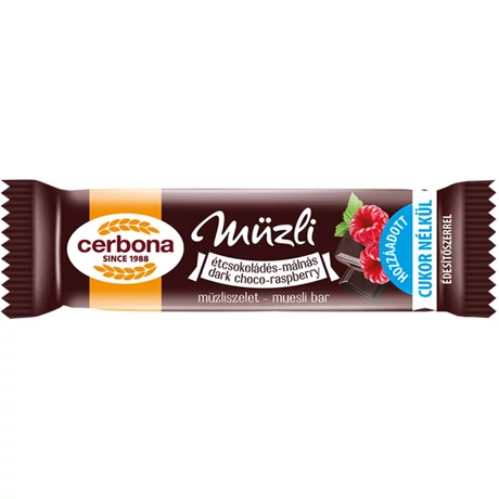 Cerbona Müzliszelet Étcsoki-málna 20g