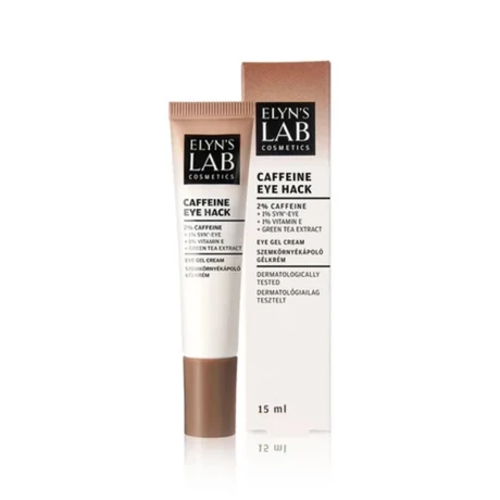 Elyn's Lab Cosmetics Caffeine Eye Hack hűsítő applikátoros szemkörnyékápoló gél 2% koffein+1% SYN®-EYE+1% E-vitamin 15ml
