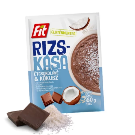 Fit Rizskása Étcsokoládé-kókusz 60g
