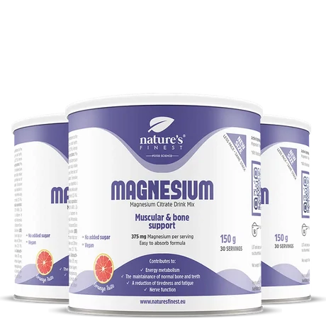 Nature's Finest Magnesium Drink mix 375mg/adag - 3 db