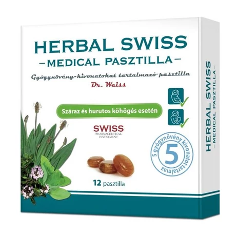 Herbal Swiss Medical pasztilla 12x